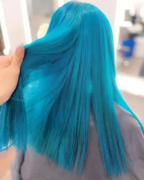 07克莱因蓝染发贼好看,不挑季节的发色～看上去比较简约高级