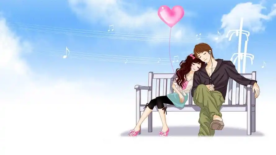 壁纸图片大全 非主流 > 小清新浪漫情侣桌面背景图片