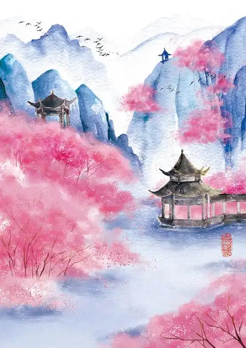 古风素材 #桃花岛# 绘师: 玄晚_淳爷没有们