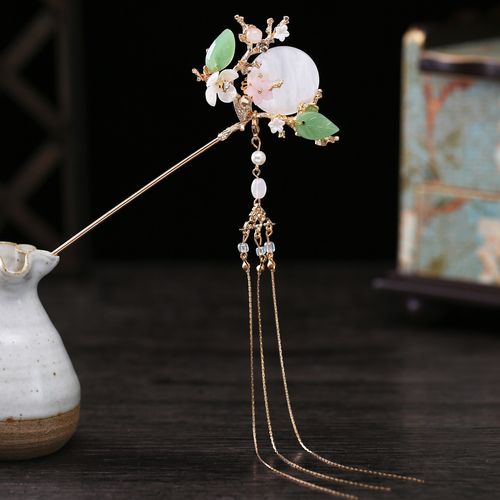 饰菲妮古装头饰汉服发簪古风日常简约簪子盘发女步摇流苏古代钗子