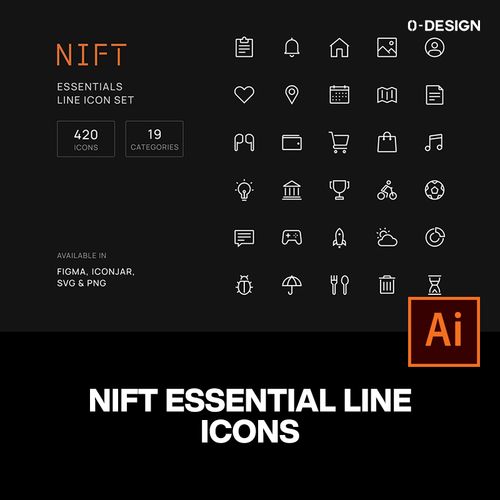 420款常用极简行业app网页小程序开发线性icon图标矢量设计素材