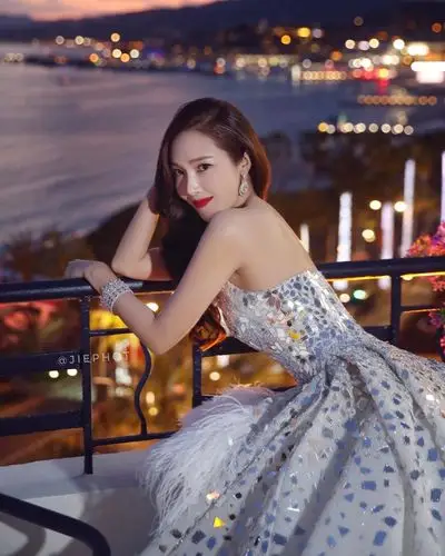 戛纳最佳红毯造型,郑秀妍的羽毛裙