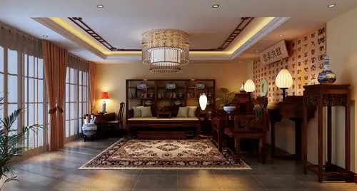 石家庄亿亨 亿亨装饰 亿亨装修 御龙湾案例 中式风格 客厅图片来自亿