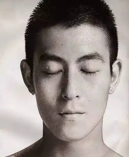 凭借着这清新的寸头,赢得了内地观众们的认可,从此寸头就成为了冠希的