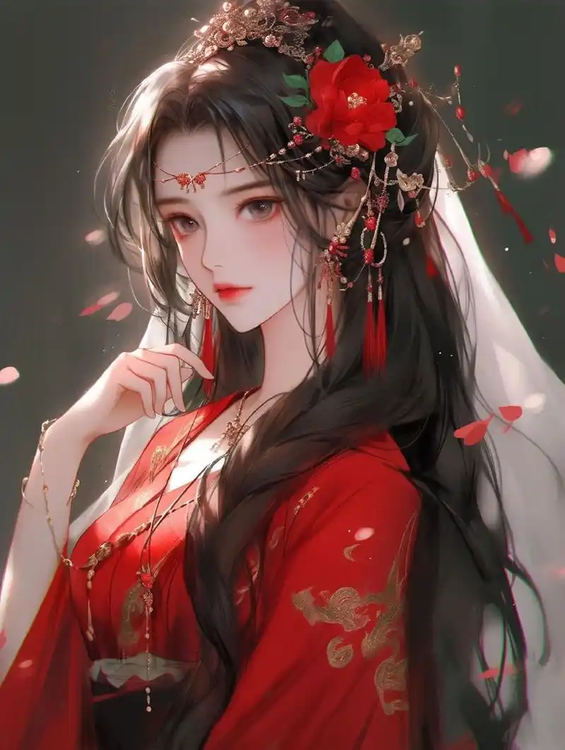 古风红色系列头像|陌上香枕上伤