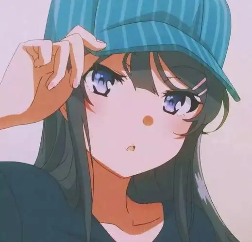 动漫头像出自动漫《青春猪头男不会梦到兔女郎学姐》麻衣学姐