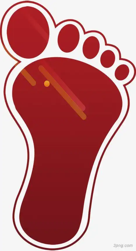 卡通小脚丫简笔画
