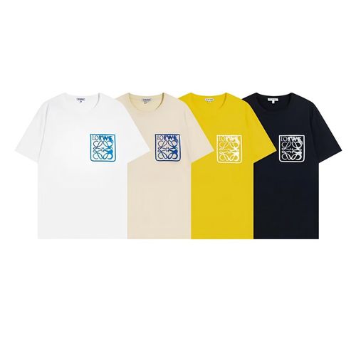 罗意威2022夏季新款假口袋微章刺绣字母logo休闲圆领短袖t恤男女