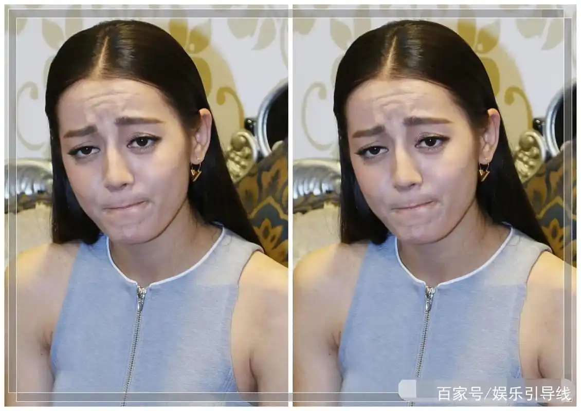 迪丽热巴"丑照",没有任何ps,网友:图三不想认识