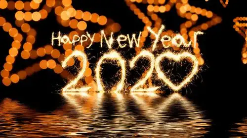 2020年新年快乐创意图片桌面壁纸