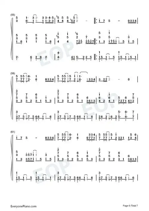 告诉我-陈绮贞双手简谱预览6