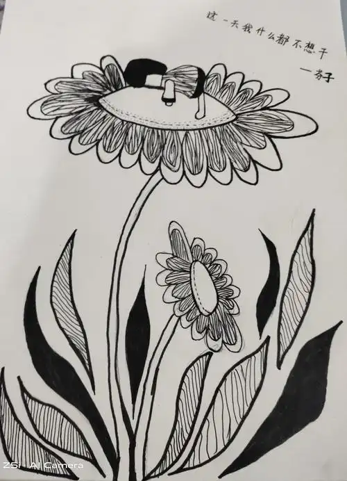 八年级《生活中的标志》《黑白装饰画》学生优秀作业选登