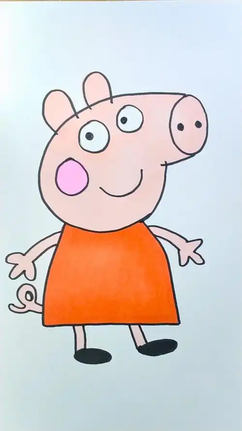 画小猪佩奇 #简笔画 #儿童画 #小猪佩奇