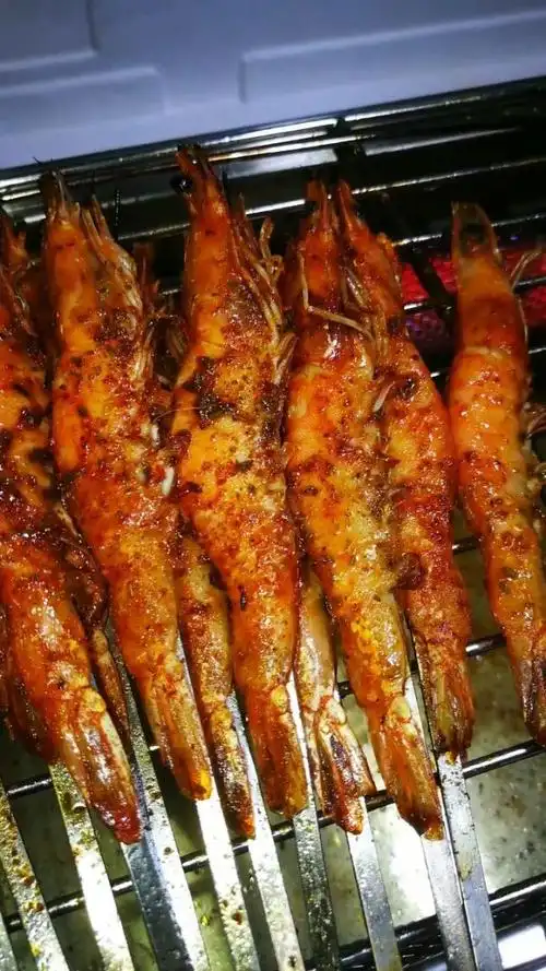 烤大虾 烧烤 烤串 美食