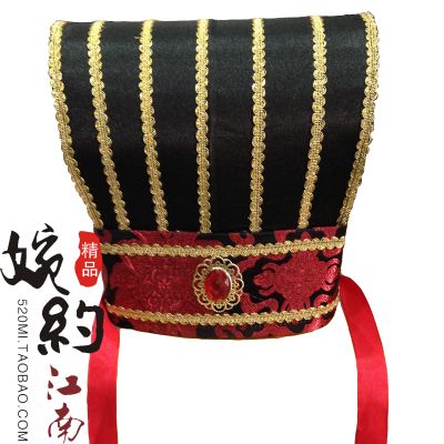 出租古代男士帽子玉冠大臣帽头饰格格旗头皇上帽子 单拍不发货