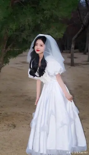 美丽新娘的婚纱照