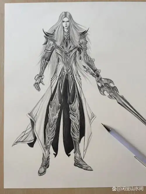 修罗神唐三全身画,改了比例☺️