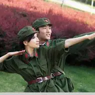 穿解放军服装的军人军嫂情侣qq头像图片