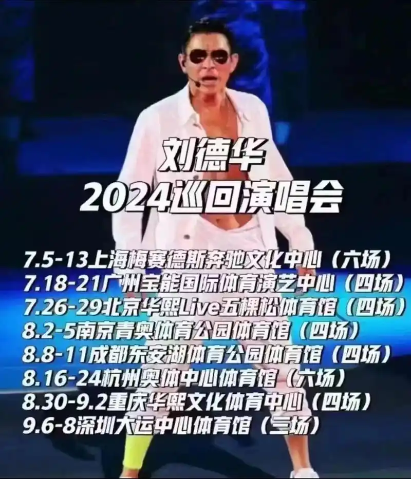 今天刘德华巡回演唱会 上海 广州|北京南京成都|杭州重庆深圳