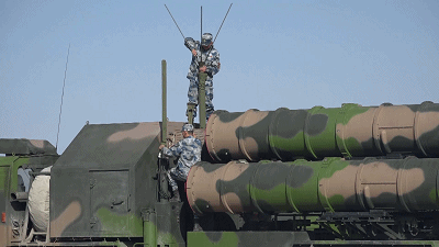 9 红旗9防空导弹射击动图很震撼