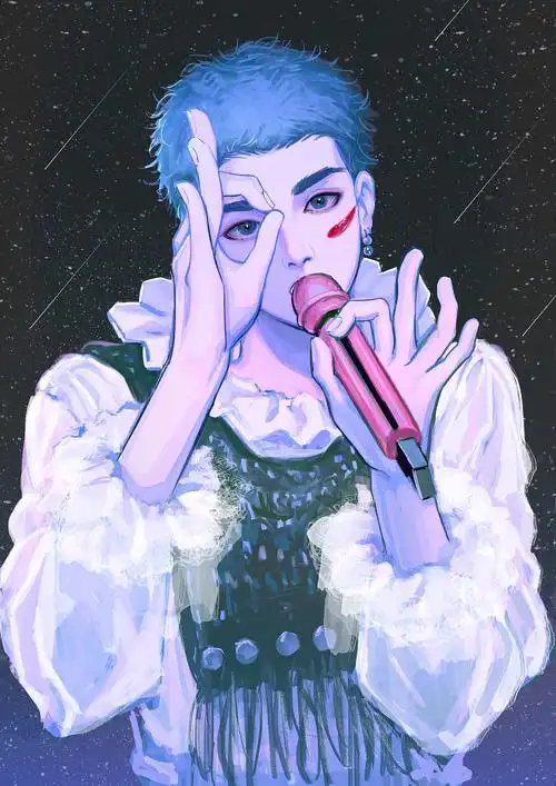 华晨宇疯人院造型同人插画