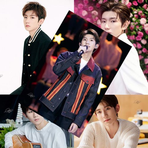 王源roy海报全新tfboys周边高清写真亲笔签名宿舍墙贴卧室大壁纸