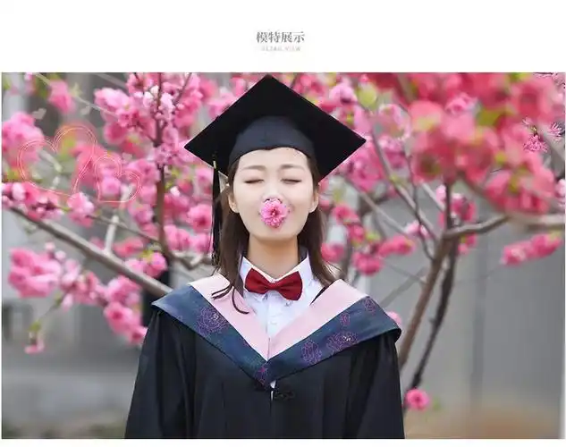 欧格学士服大学生文科工科博士服理科农学大学本科毕业粉色医学硕士服