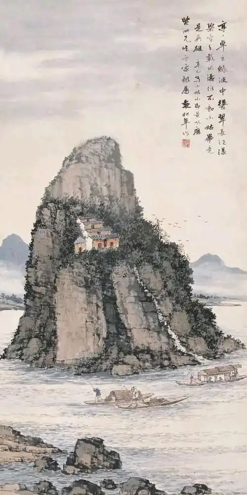 袁松年先生的山水画:坚硬与自成一格的艺术