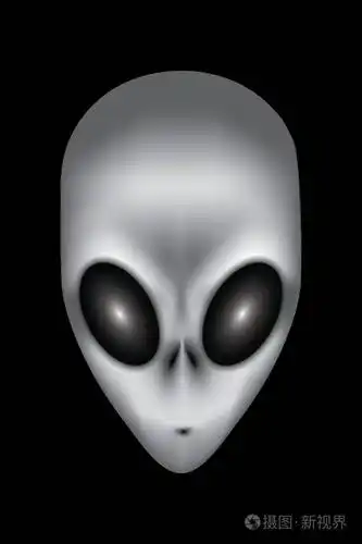 一个外星人的写实肖像.一个外星人