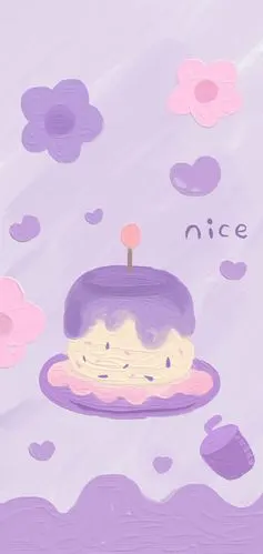 美好的事物一定会在新的一岁如约而至 祝你生日快乐 少女心壁纸 紫