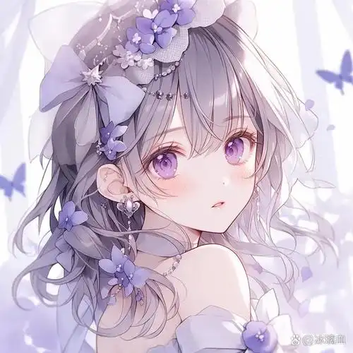 唯美紫色蝴蝶头像,有没有你喜欢的?