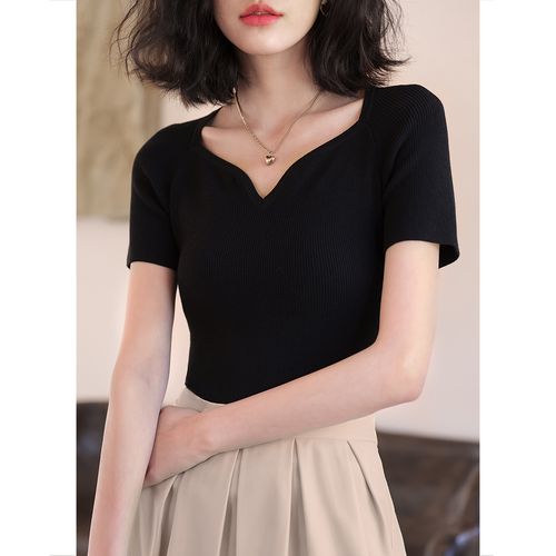 黑色打底衫女针织