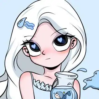 手绘浪漫水瓶座女生专属头像手绘可爱射手座女生专属头像男生手绘吃