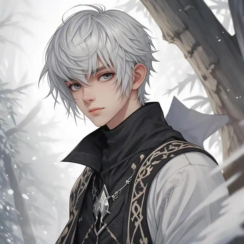 99二次元魅力,白发帅哥头像! 哇塞!