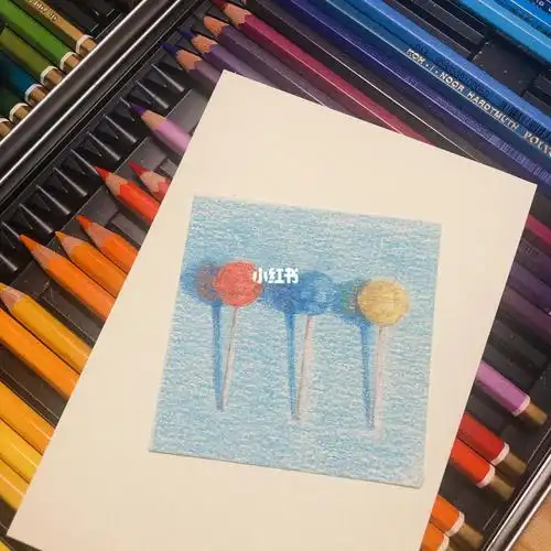 彩铅手绘棒棒糖