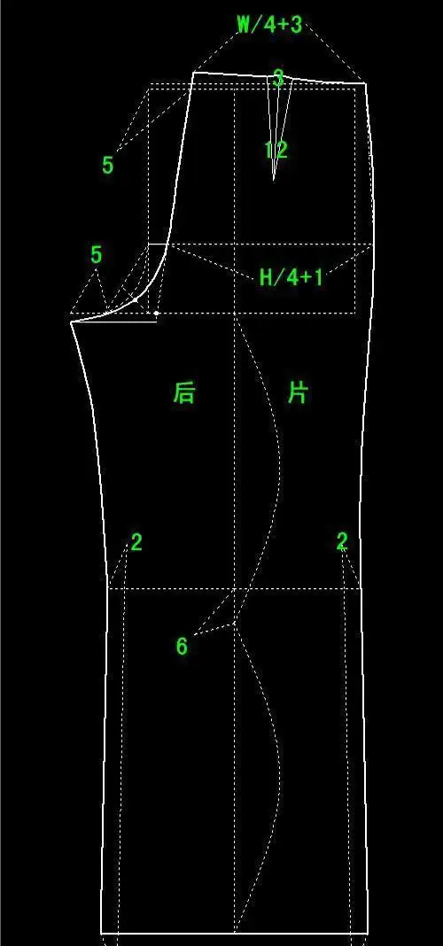 跟张哥学裁剪之裤子系列阔腿裤