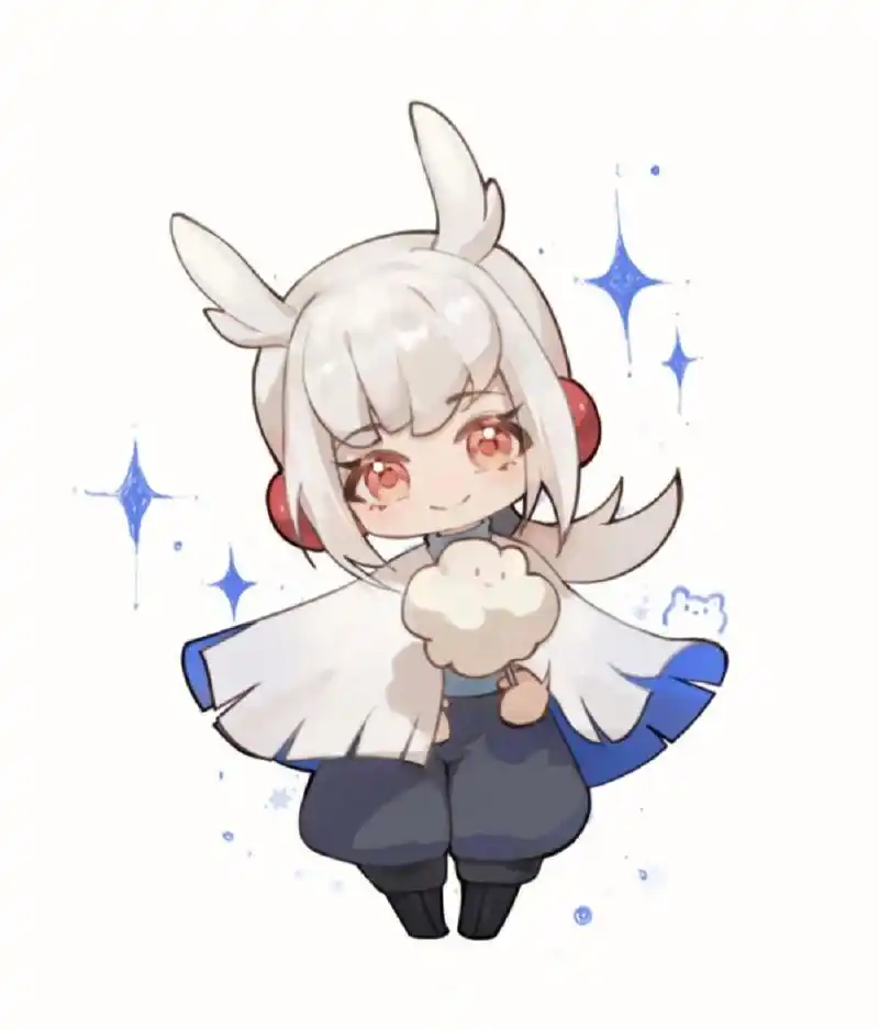 绘画-光遇q版白枭 临摹光遇白枭,画的不是很好,不喜勿喷