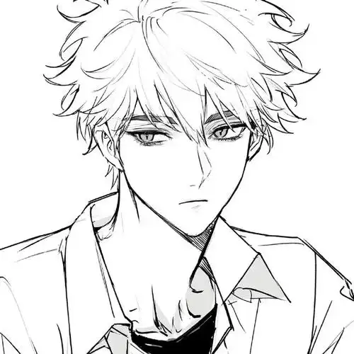 黑白动漫323032333635男生头像#动漫帅哥壁纸##二次元