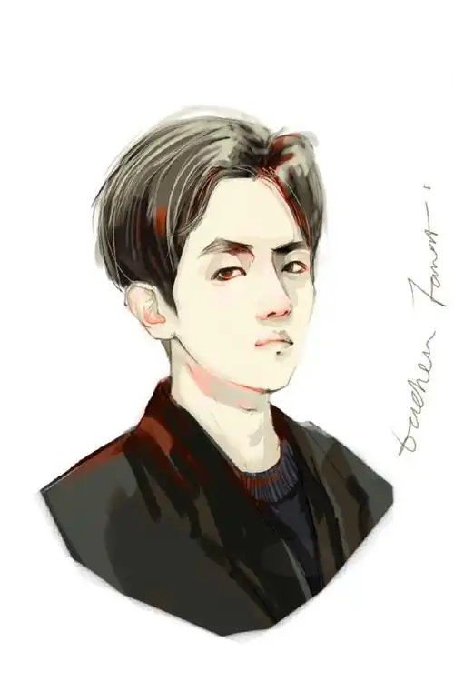 exo边伯贤手绘 cr:logo
