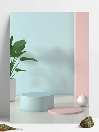 c4d电商淘宝天猫海报场景手机端背景