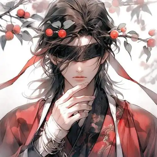 精美古风蒙眼系情侣头像676767