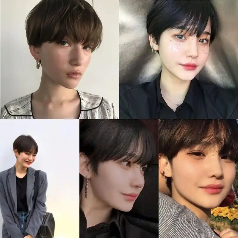 中性女生超短发发型7878 适合年龄段20～3577 如果有发型问题