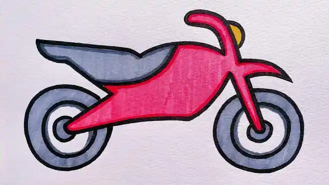 「摩托车简笔画」帅酷的摩托车,你喜欢吗-母婴亲子视频-搜狐视频