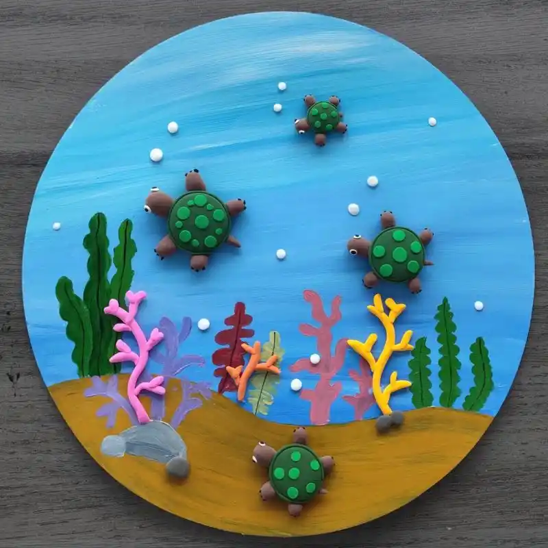 儿童创意粘土手工 海底世界 合集