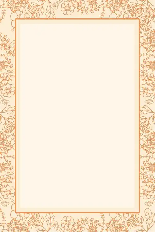 黄色简约边框通用背景素材图片-图行天下图库