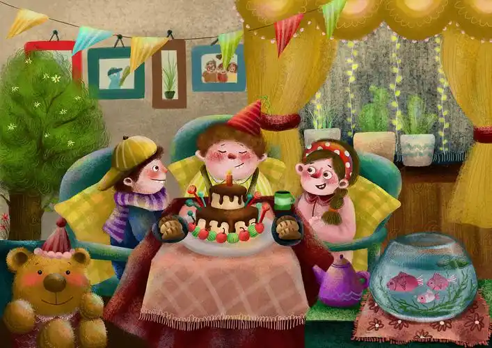 生日派对|插画|儿童插画|咔咔的跳跳糖 - 原创作品 - 站酷 (zcool)