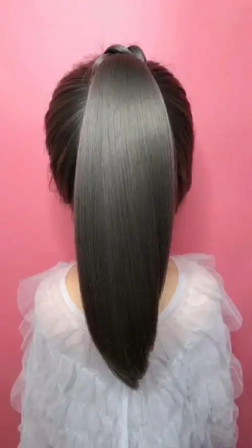 简单好看的高马尾,洋气减龄超有气质