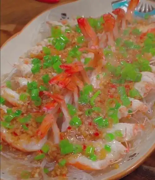 家常做法蒜蓉粉丝虾
