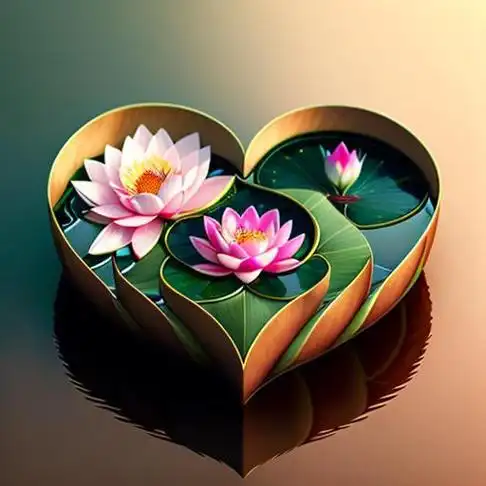 ai唯美绘画:我心如莲,开在夏天