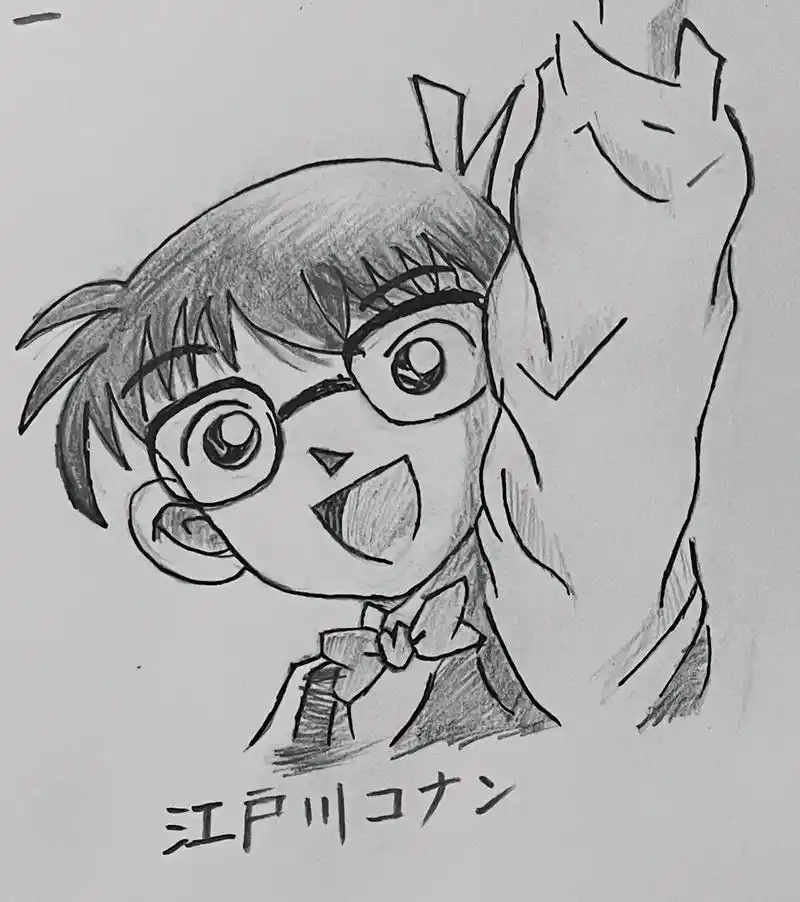 日常瞎画 #动漫人物绘画 #柯南在中国 - 抖音